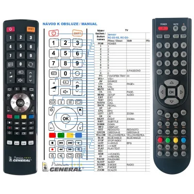 General ECG RC-D3-03 - \n\nnáhradní dálkový ovladač
