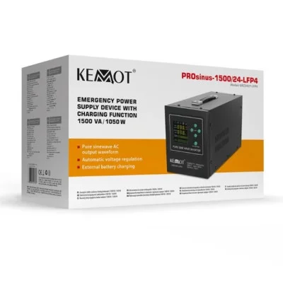 Zdroj záložní KEMOT PROsinus 1500 URZ3427-12-LFP4 1050W 12V