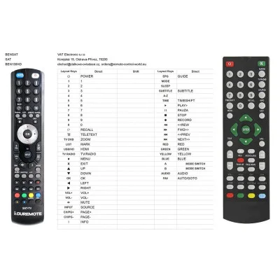 BENSAT BEN130HD dálkový ovladač kompatibilní
