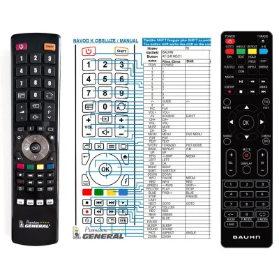 BAUHN B-320FDV-S-0816 - dálkový ovladač, náhrada kompatibilní