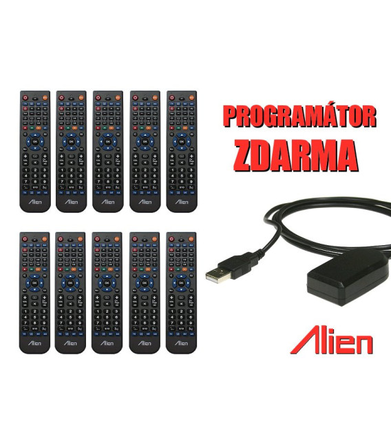 10x ovladač ALIEN 4v1 + USB programátor ZDARMA