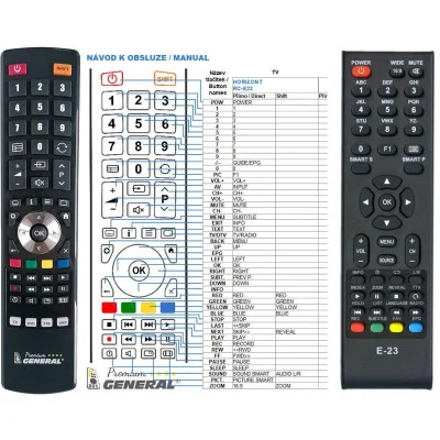 HORIZONT RC-E23 - dálkový ovladač, náhrada kompatibilní