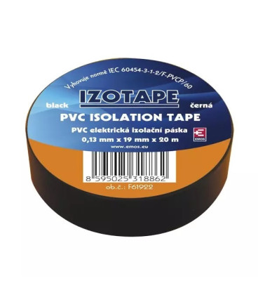 Izolační páska PVC 19/20 černá