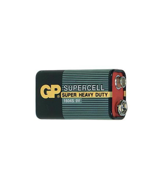 Baterie GP Supercell 6F22 (9V, Plochá)